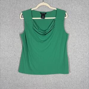 George ME Top Large Drape Career Knit Slinky Stretch Tank Cami Layer Suit Church